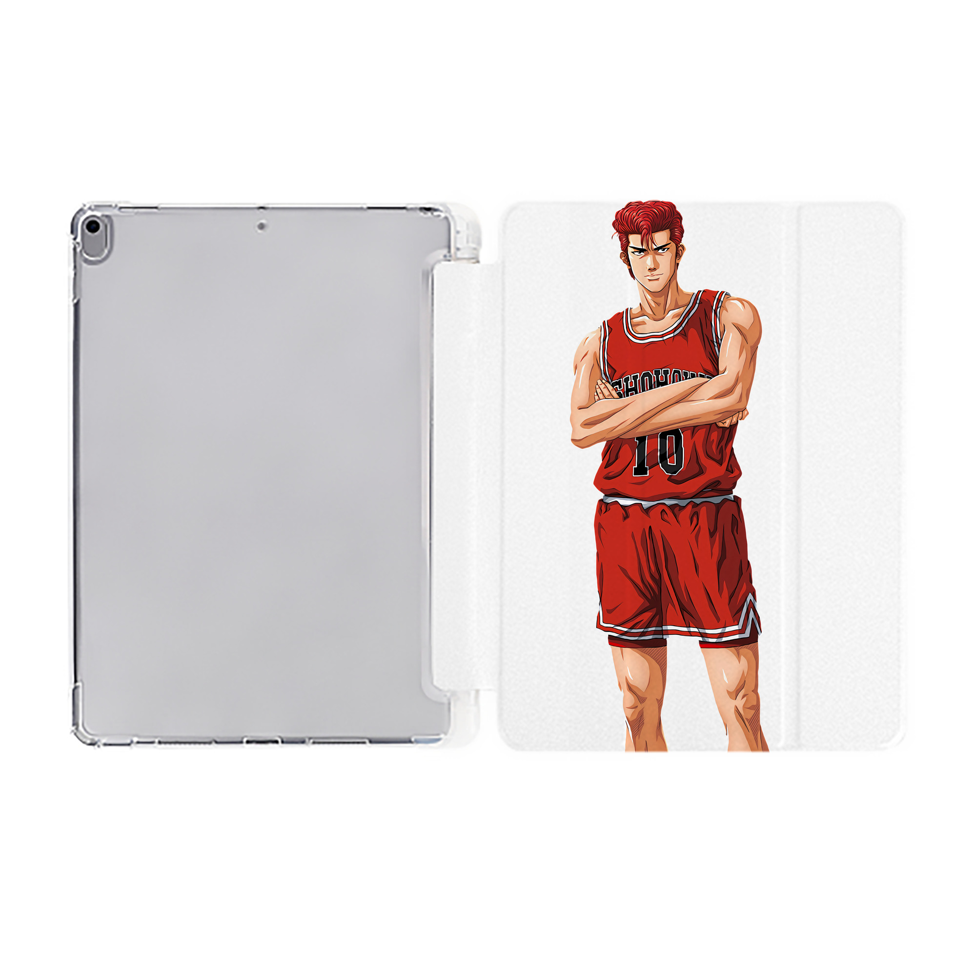 （画像用） SLAM DUNK／スラムダンク IPad ケース ペン収納付き 三つ折りスタンド PUレザー×シリコン 対応機種9.5/10.5/10.9インチ
